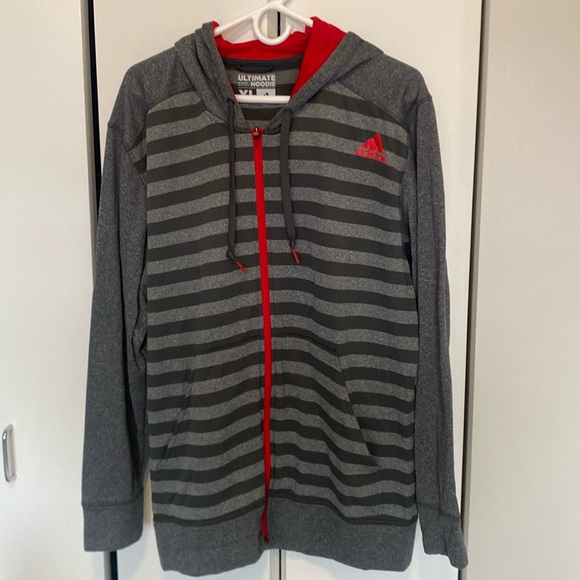 adidas Other - Men’s Striped Adidas Ultimate Hoodie